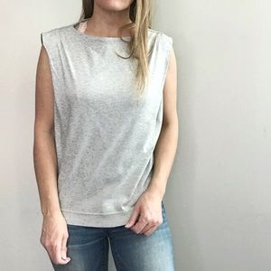 ROPE PICNIC light gray sleeveless top size 38